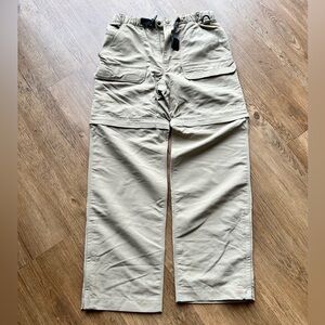 The North Face Pant Khaki Hike Trail Convertible Gorpcore Cabincore Nylon
